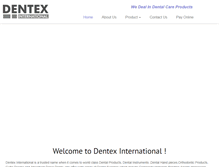Tablet Screenshot of dentexinternational.com